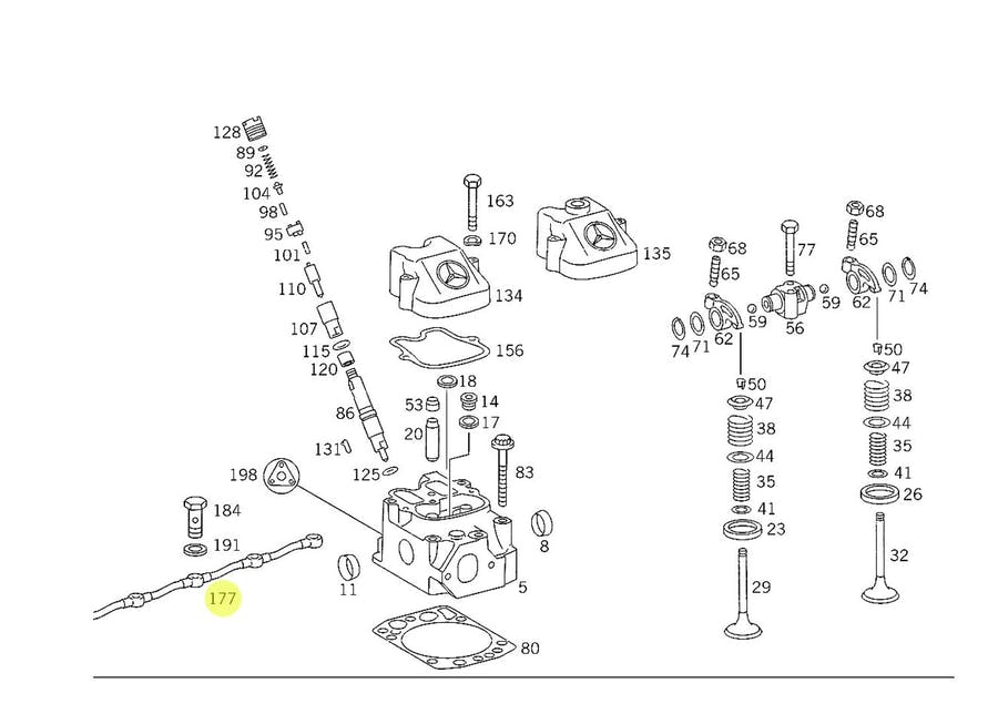 CONJUNTO TUBULACAO RESPIRO SANGRIA CABECOTE OM447LA  BRAKE (4762000158|)