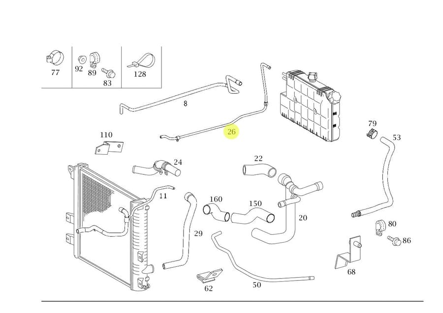 MANGUEIRA RESERVATORIO RADIADOR ACCELO 1016C/1316L/715C/815/915C (9795011582.)