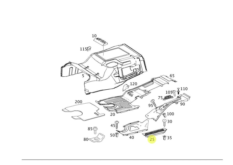 SOLEIRA DIREITA MB ATEGO 2426 ANO 2022 (9736840121)