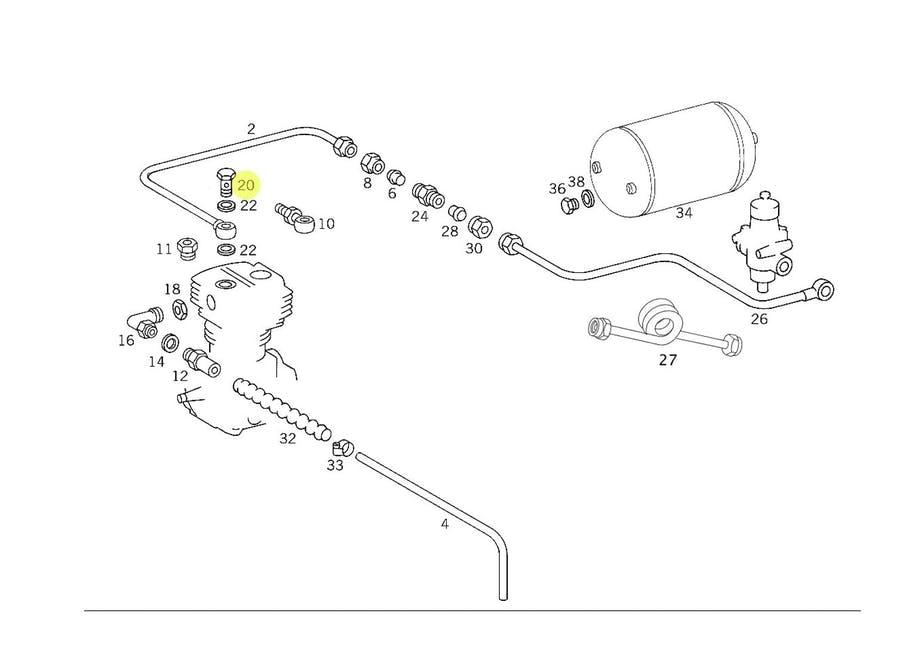 PARAFUSO BANJO 18X1,5 3 FUROS DE 9MM (915036015101)