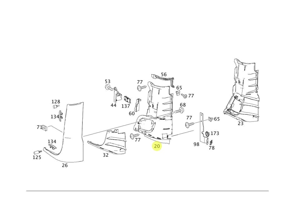COBERTURA COLUNA DIREITO MB ATEGO 2004 A 2012 (9738840122_)