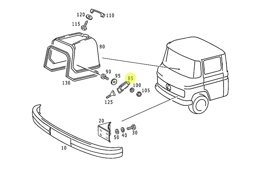 FECHO CAPO MOTOR INTERNO MERCEDES (3088807060_)