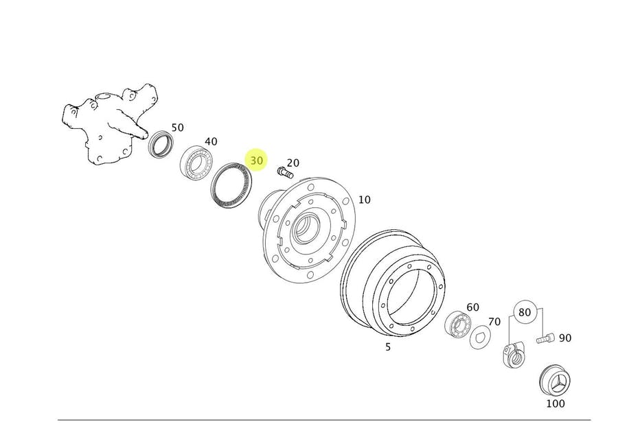 ANEL ABS CUBO DIANTEIRO MICRO MB (9793340015)