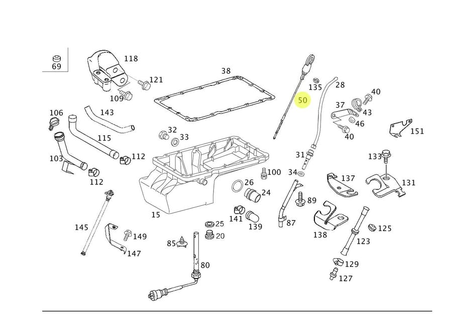 VARETA MEDIDORA OLEO MB ONIBUS OF1721L / OF1724L / OH1621 ACCELO 815 TODOS COM M