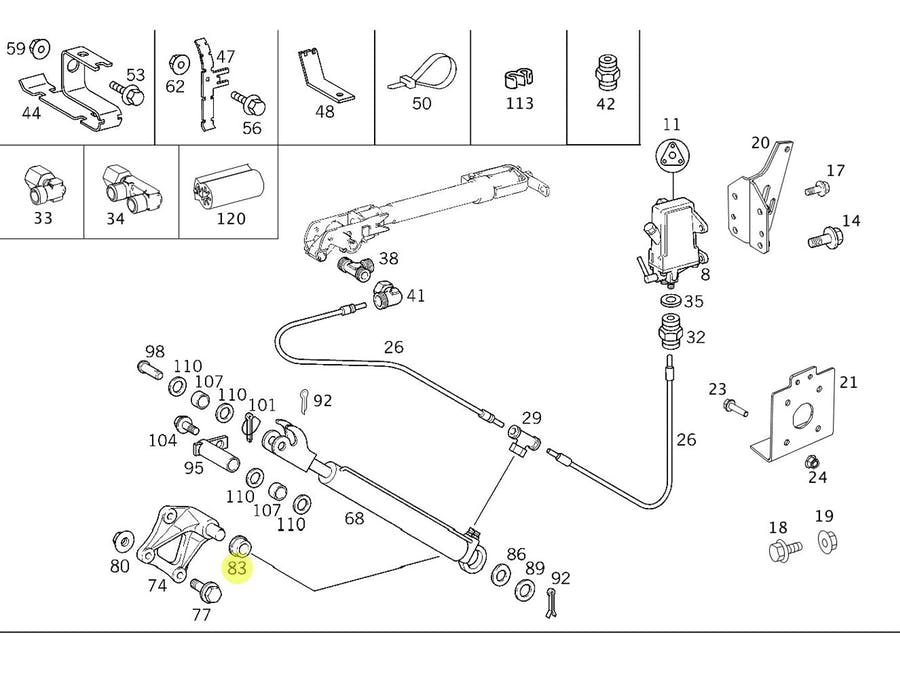 BUCHA CILINDRO MB AXOR 1933 ANO 2005 A 2007 2831 ANO 2012  (9418910417)