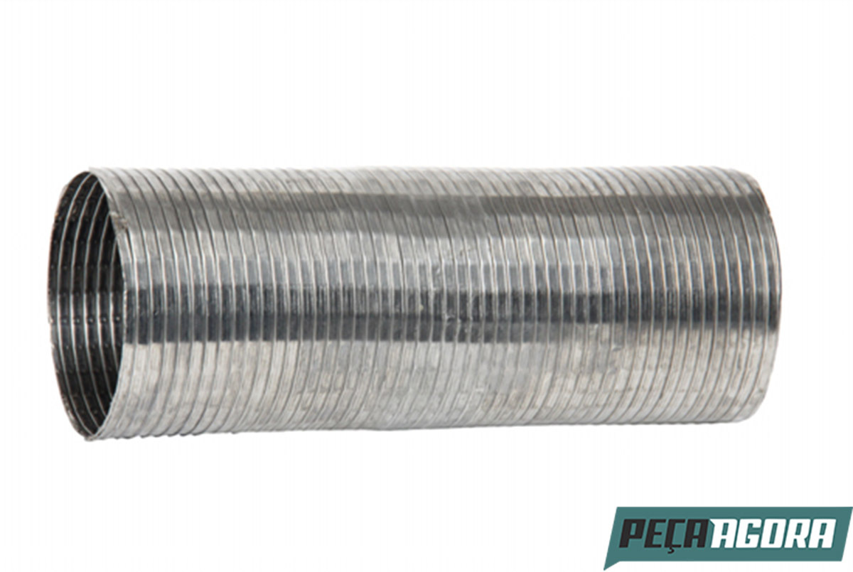 TUBO FLEXIVEL ESCAPAMENTO 4''X355MM INOX VOLVO VM17 VM23 EURO 3 ATE 2005 SEM ABR
