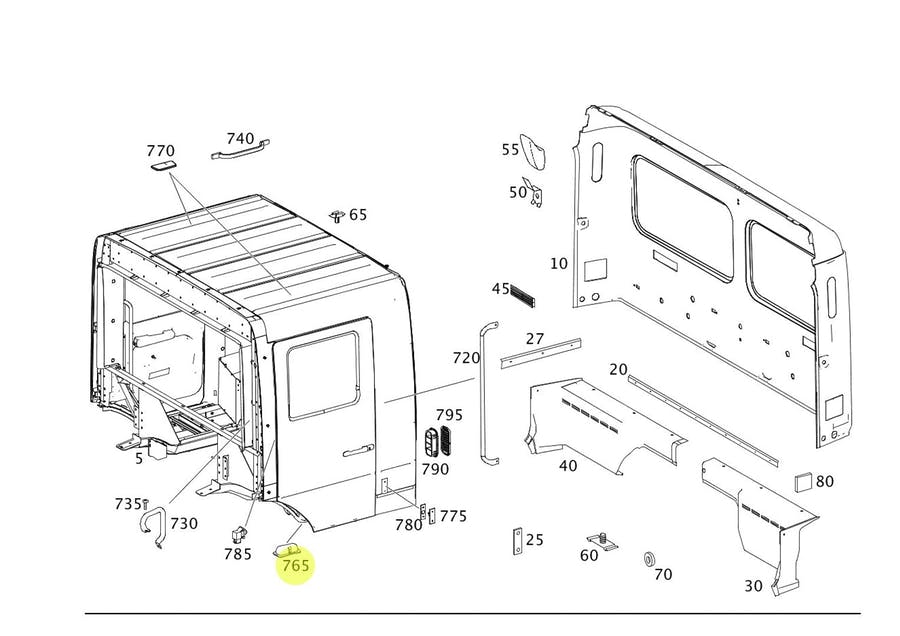 LUZ ABERTURA DE PORTA MB AXOR ATEGO (0018206201)