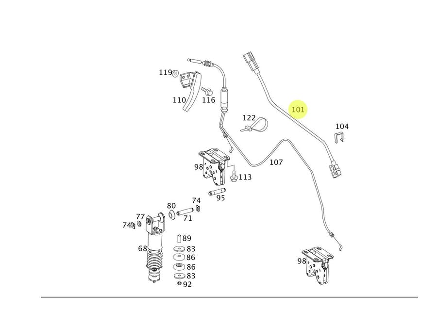 SENSOR BLOQUEIO CABINE (9795450014)