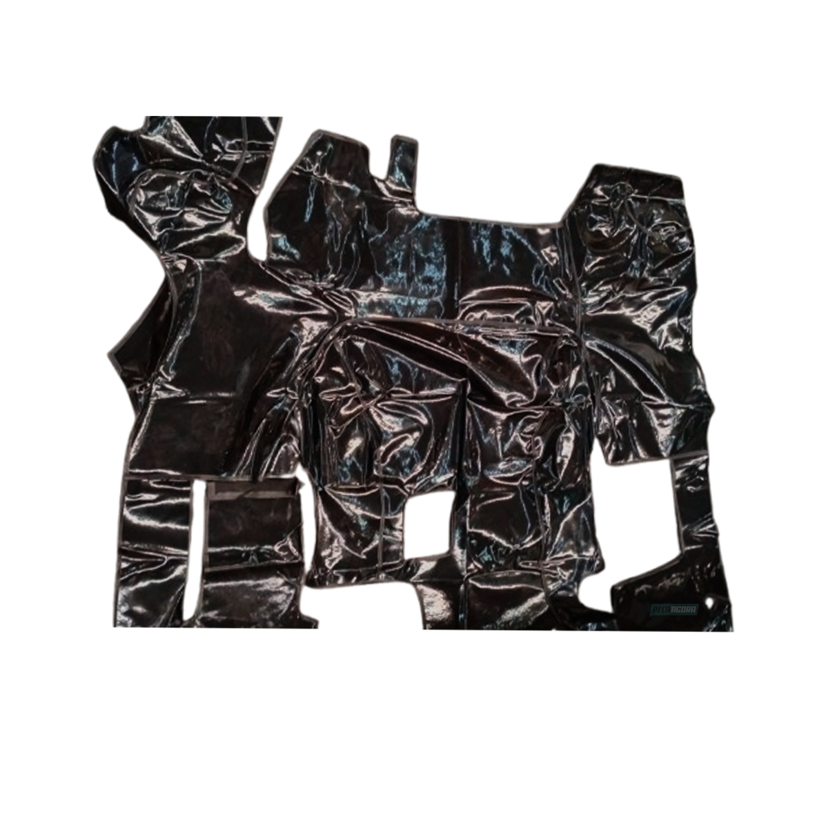 TAPETE DE VINIL PRETO VW WORK COM CAPO (PUES338P)