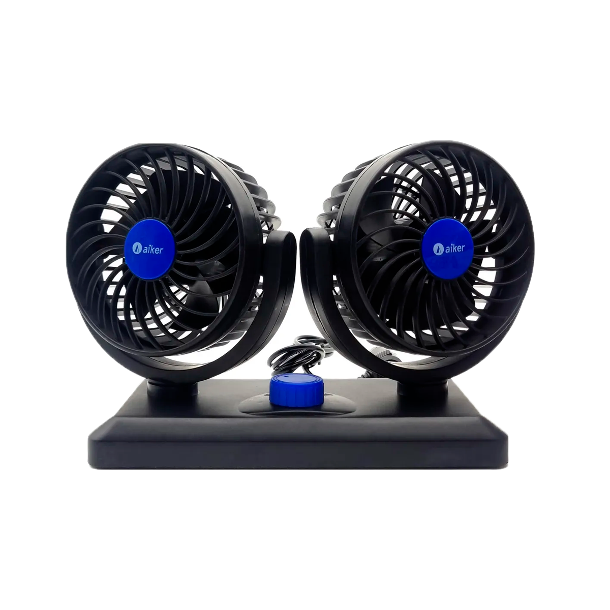 VENTILADOR AUTOMOTIVO DUPLO AJUSTAVEL 24V CARROS CAMINHOES (1657.)