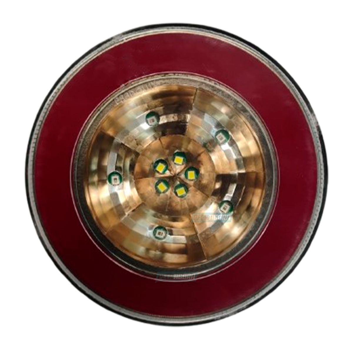 LANTERNA TRASEIRA LEDS 3 FUNCOES POSICAO/FREIO/RE 24V HALO LIGHT VM/CR PL0808 (4