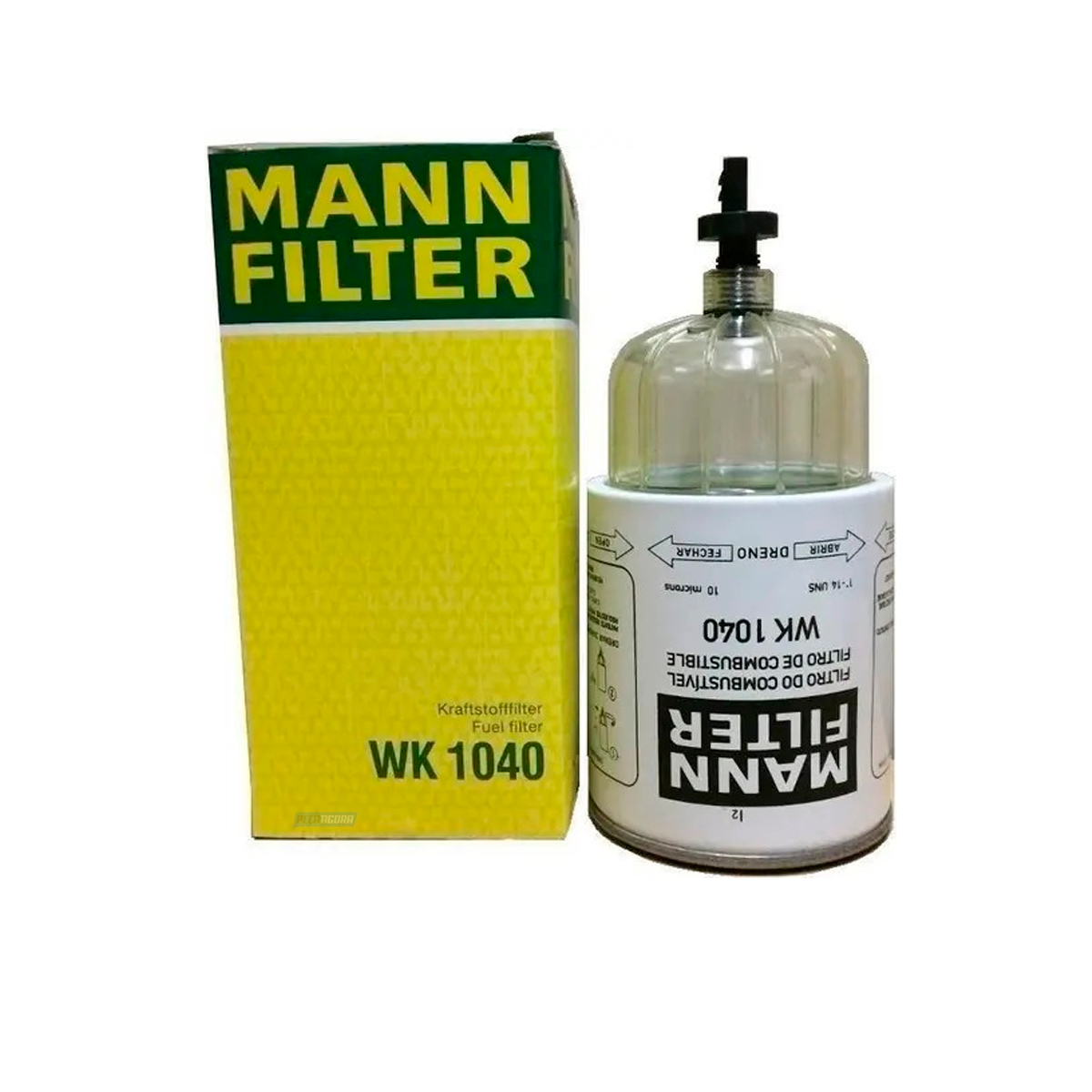 FILTRO SEPARADOR AGUA COM COPO MB 1620 VW FORD IVECO EUROCARGO STRALIS HI-ROAD T