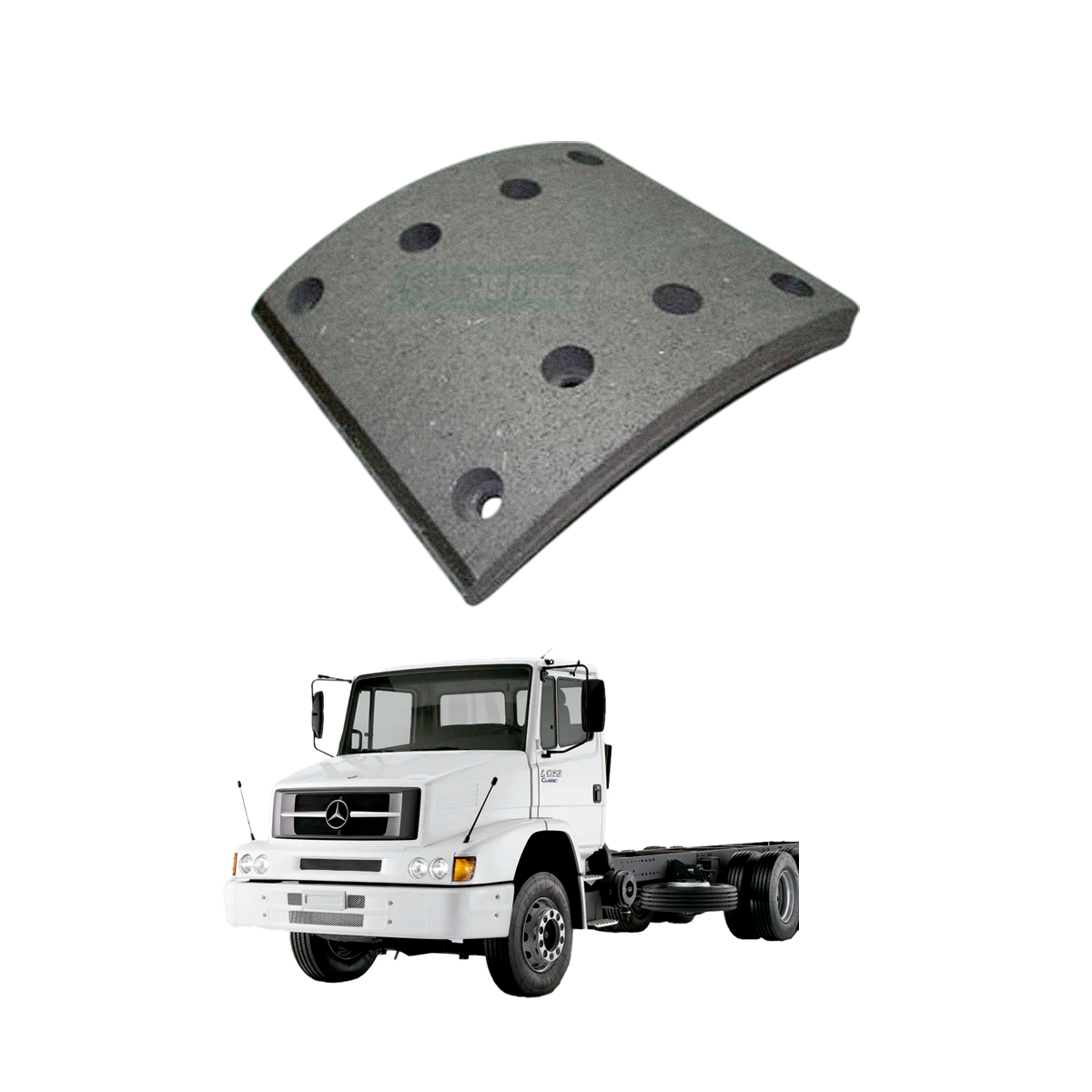 JOGO LONA FREIO DIANTEIRO TRASEIRO MERCEDES BENZ 1983 A 2004 MB ONIBUS 2003 (903