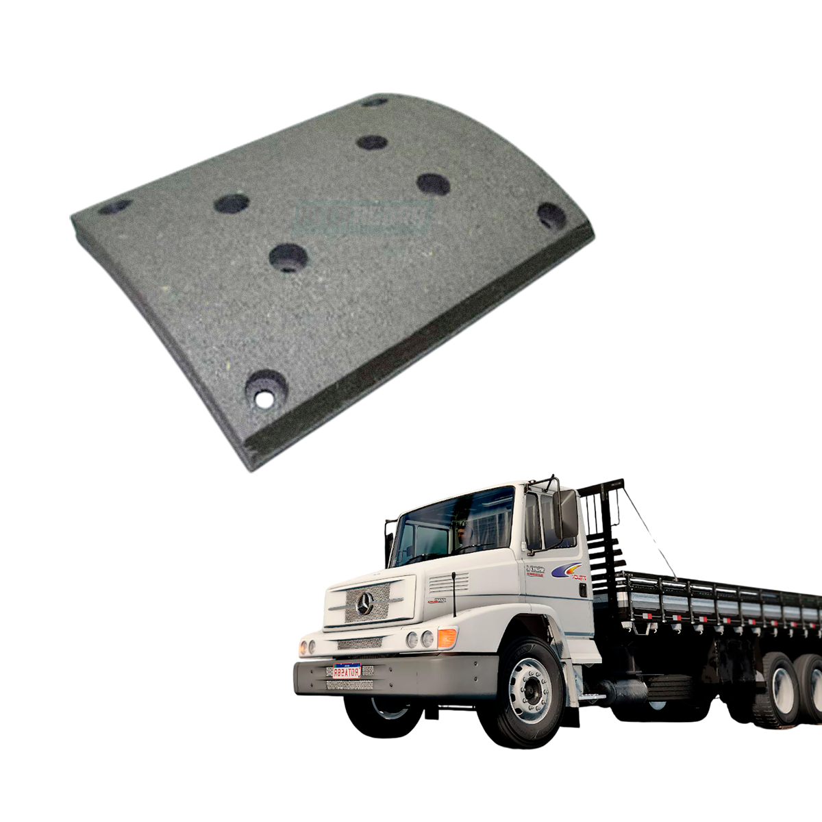 JOGO LONA FREIO DIANTEIRO TRASEIRO CAMINHOES FORD 1517 2002 MAN TGX 2012 MB 1997