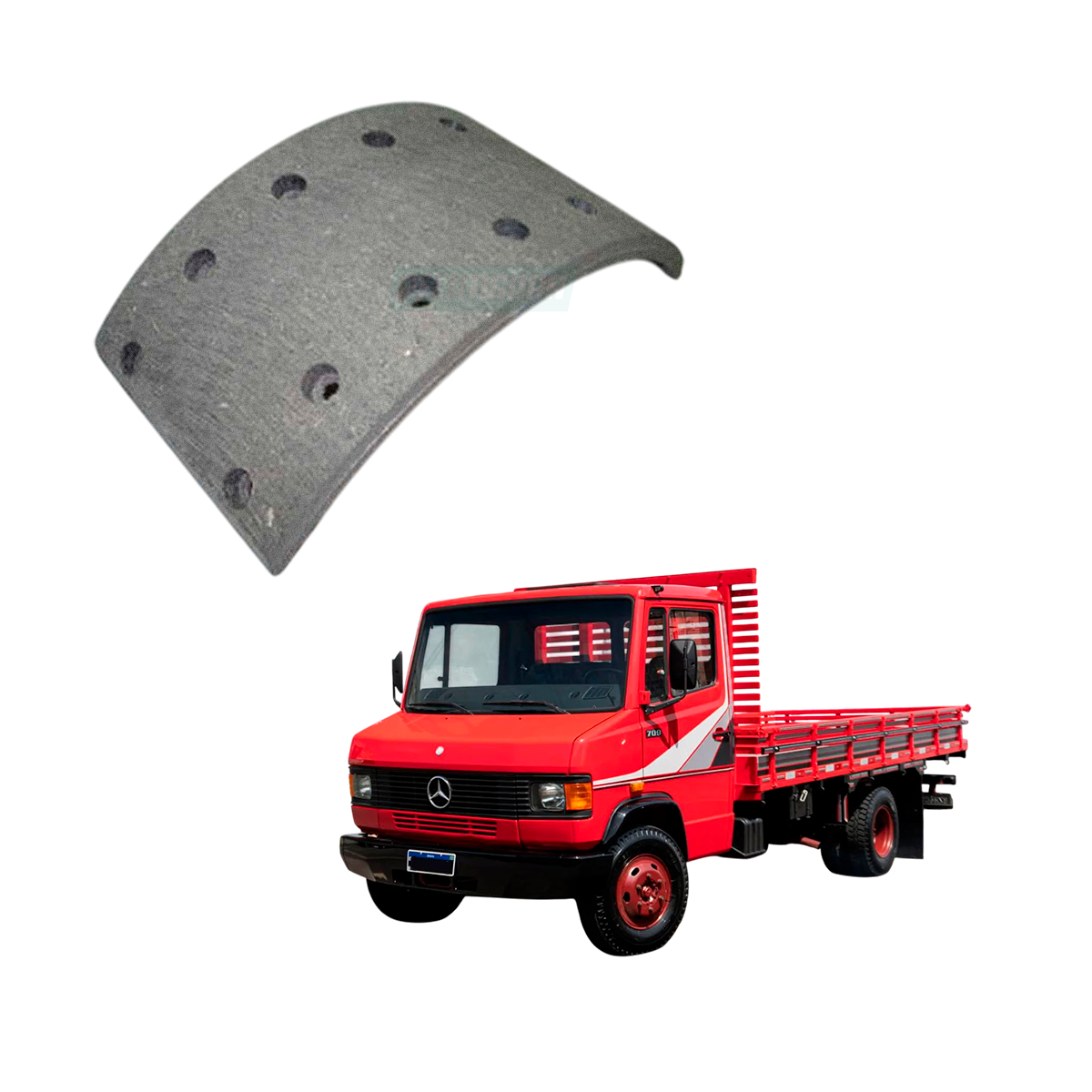 JOGO LONA FREIO TRASEIRO MERCEDES BENZ 1988 A 1988 ONIBUS 1988 1996 (9022400161)