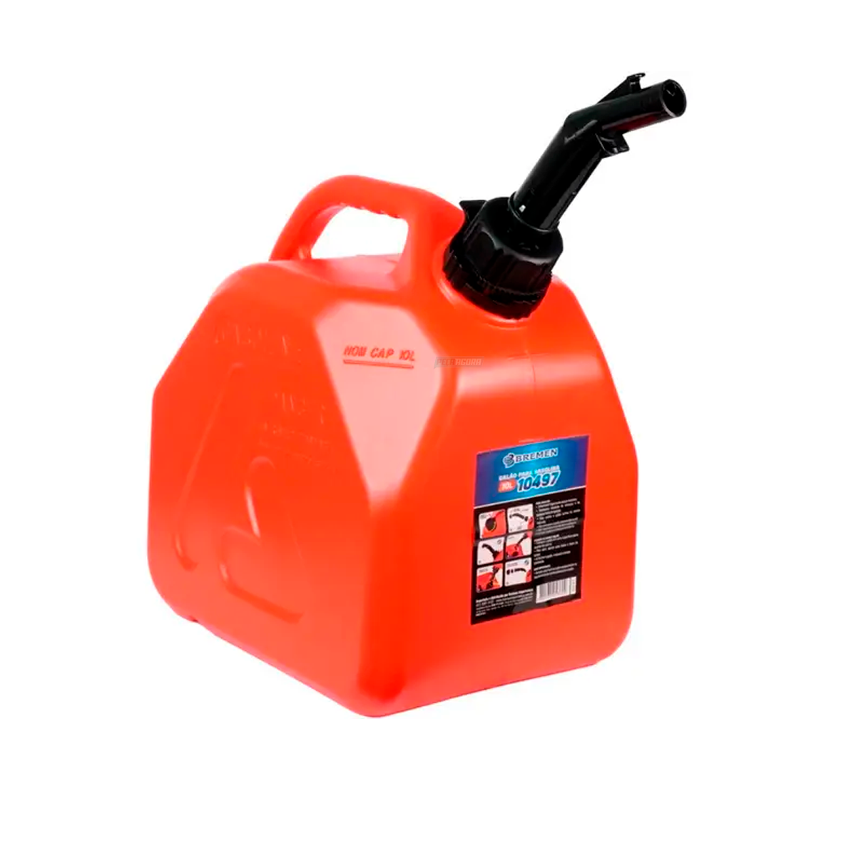 GALAO PARA GASOLINA 10 LITROS COM EXTENSOR E TAMPA BREMEN (10497-2139)