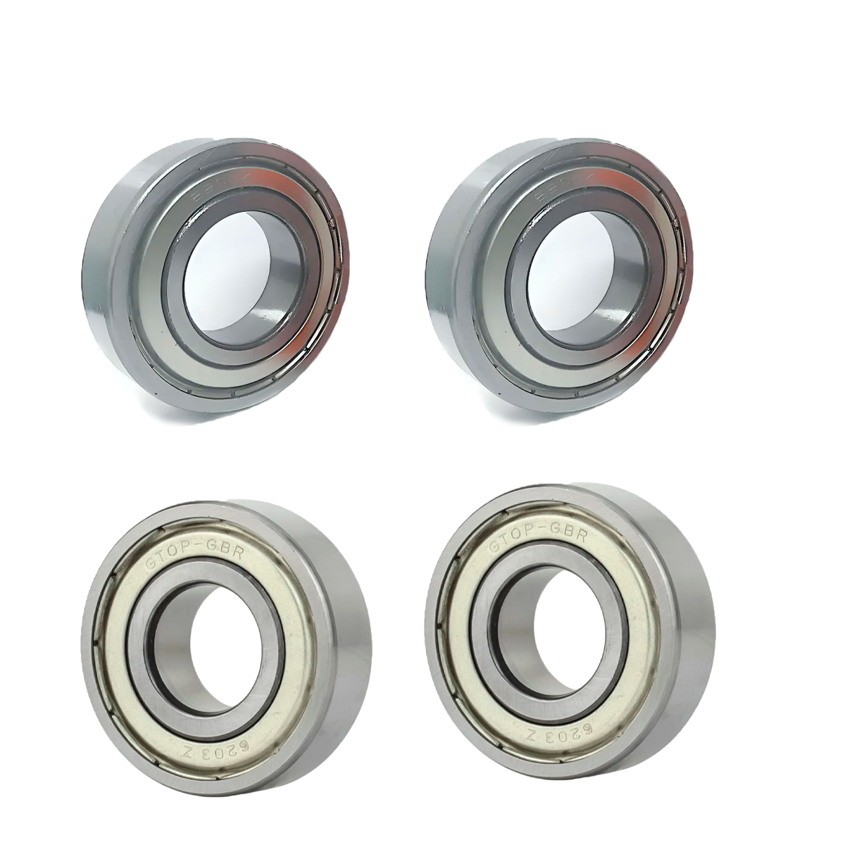 KIT ROLAMENTOS ACO ZZ 12X32X10 + ROLAMENTO ACO PRATA ZZ 17X40X12 (K.6201ZZ-6203Z