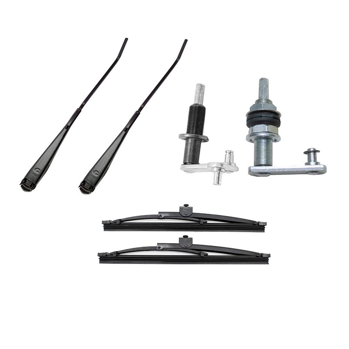KIT BRACOS PALHETAS PIVOS LIMPADOR JEEP WILLYS FUSCA (KIT-740A)