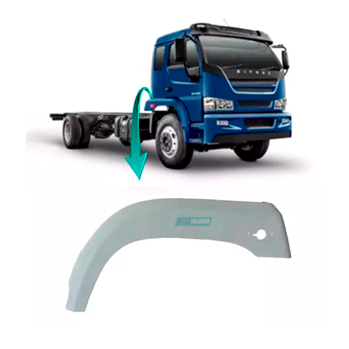 PARALAMA DIANTEIRO DIREITO IVECO VERTIS 90V18 2010 A 2016 (5949891199-C699)
