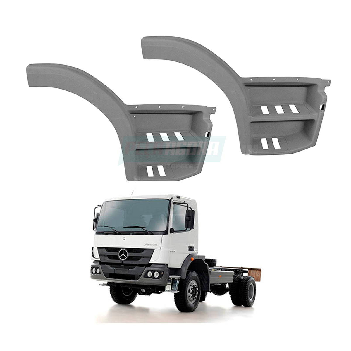 PARALAMA ESTRIBO LE MB ATEGO 2013 EM DIANTE (9586601801])