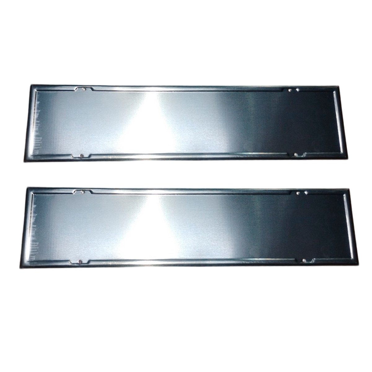 PAR DE BASE ALUMINIO PARA FAIXA REFLETIVA TRASEIRA PLACA OURO 40X08CM(PAR) (4321