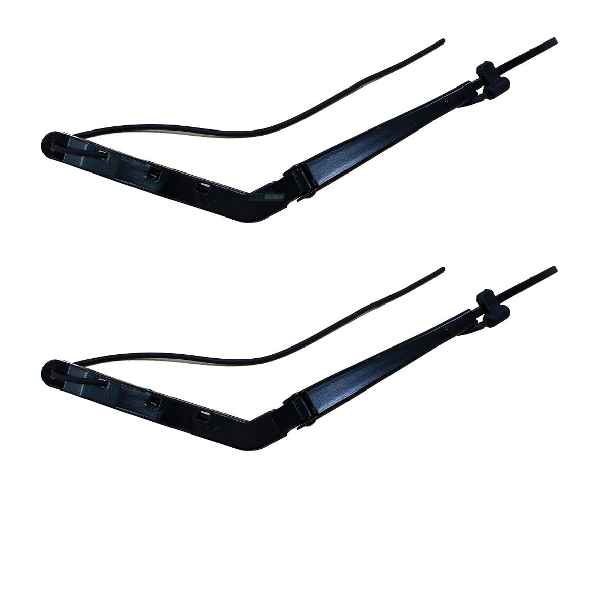 CAIXA 2 BRACOS LIMPADORES PARABRISA IVECO TECTOR 2004 A 2010 ENCAIXE POR GANCHO 