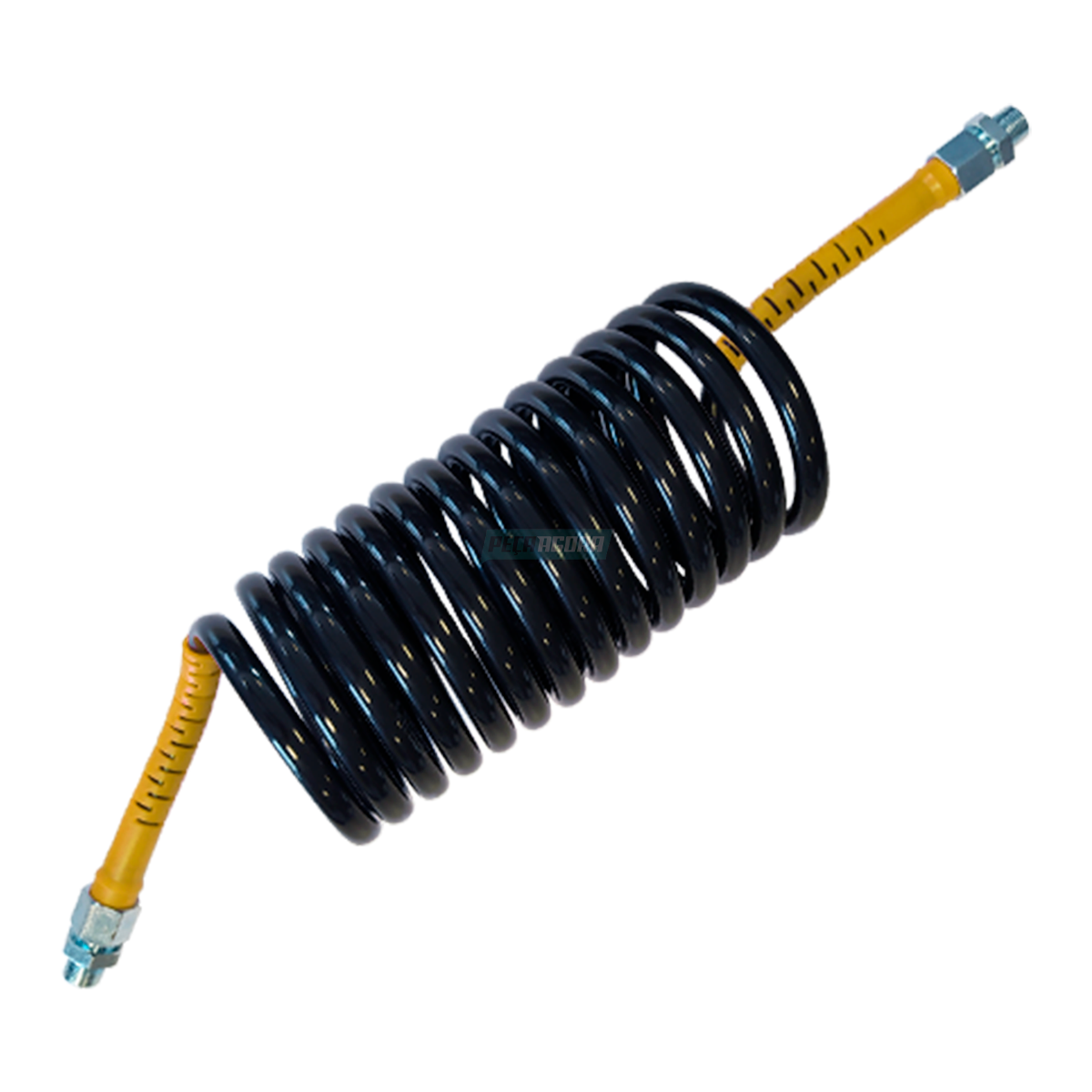 MANGUEIRA ESPIRAL DE AR AMARELO COM ADAPTADOR 6,5M (BZ0865)