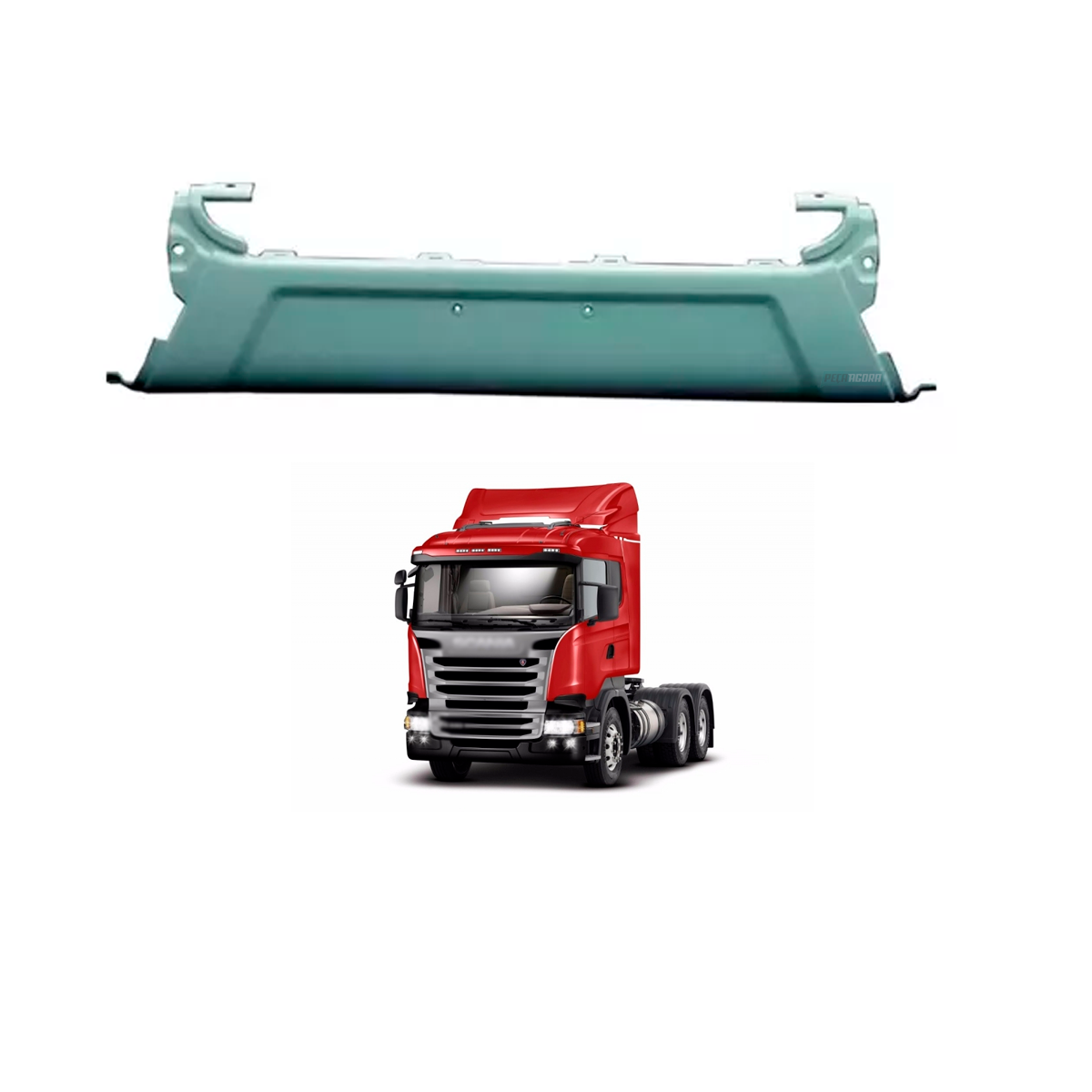 PARACHOQUE DIANTEIRO CENTRAL SCANIA SERIE 4 5 6 CABINE G R ANO 2008 A 2018 - PLA
