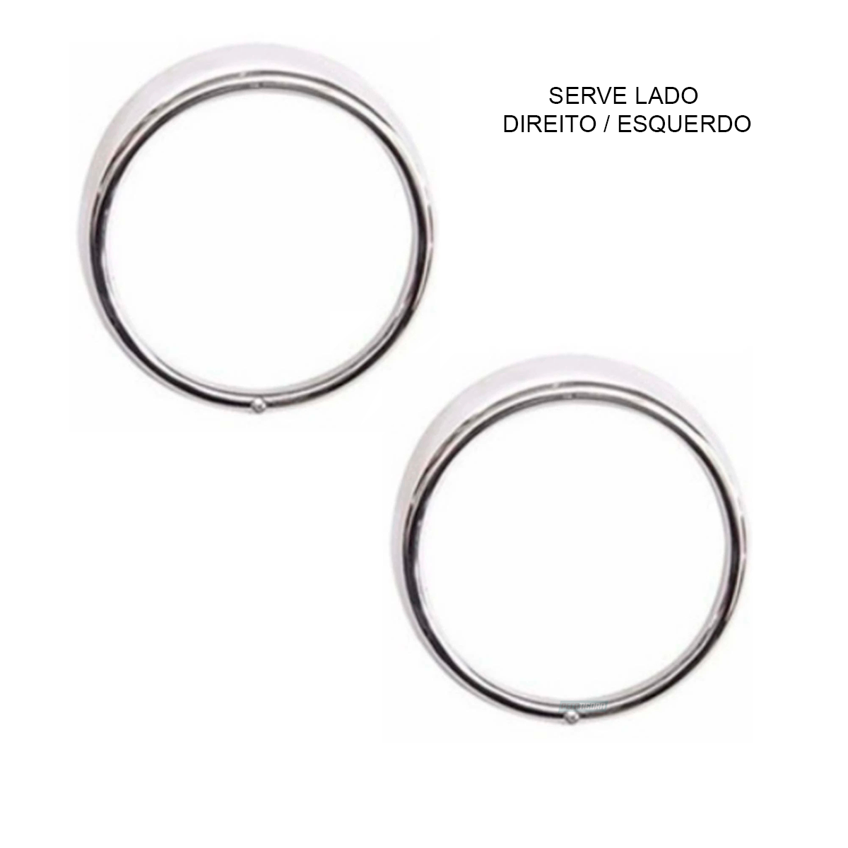 CAIXA 2 AROS MOLDURA FAROL CROMADO VW FUSCA 74... KOMBI 76...  (CX.AROFAROL-F405