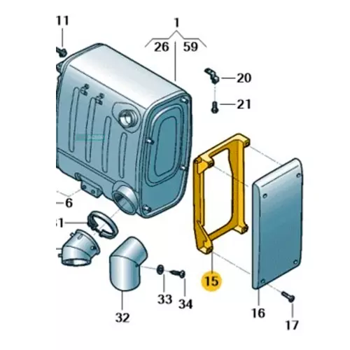 SUPORTE DEFLETOR FRONTAL MAN (2V5253319F)