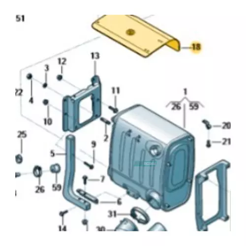DEFLETOR CALOR MAN  (2V5253037L)