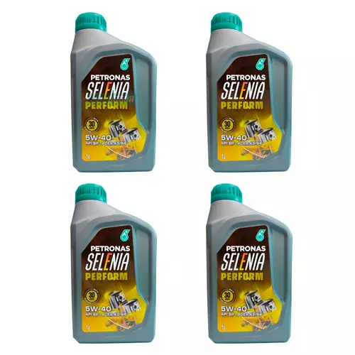 KIT 4 OLEO MOTOR PETRONAS SELENIA PERFORM SINTETICO 5W40 SP 1L (CX.SELENIA5W40**