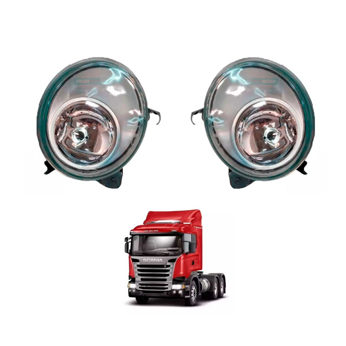 PAR FAROL AUXILIAR NEBLINA LD LE PARA SCANIA SERIE 4 114 124 - 97 A 2008 SERIE 5