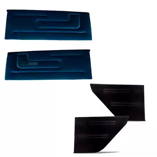 KIT PAR FORRO PORTA E LATERAL TRASEIRA CORCEL II 78 A 86 PRETO (K.M490001-M49030