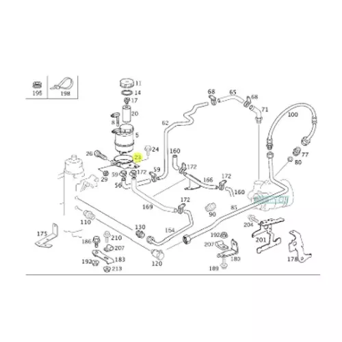 SUPORTE ORIGINAL MERCEDES BENZ ACTROS 4844K ANO 2008 AXOR 1933 ANO 2005 (9404600