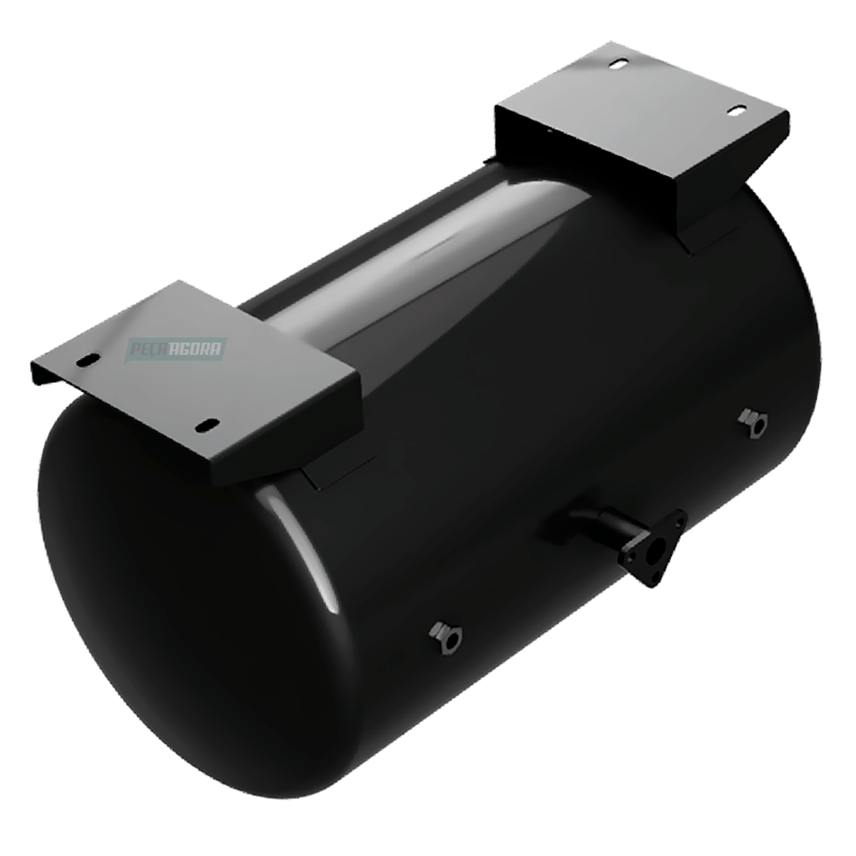 TANQUE RESERVATORIO BALAO AR 72L COM SUPORTE CEGONHA RANDON BITREM COM FLANGE CO