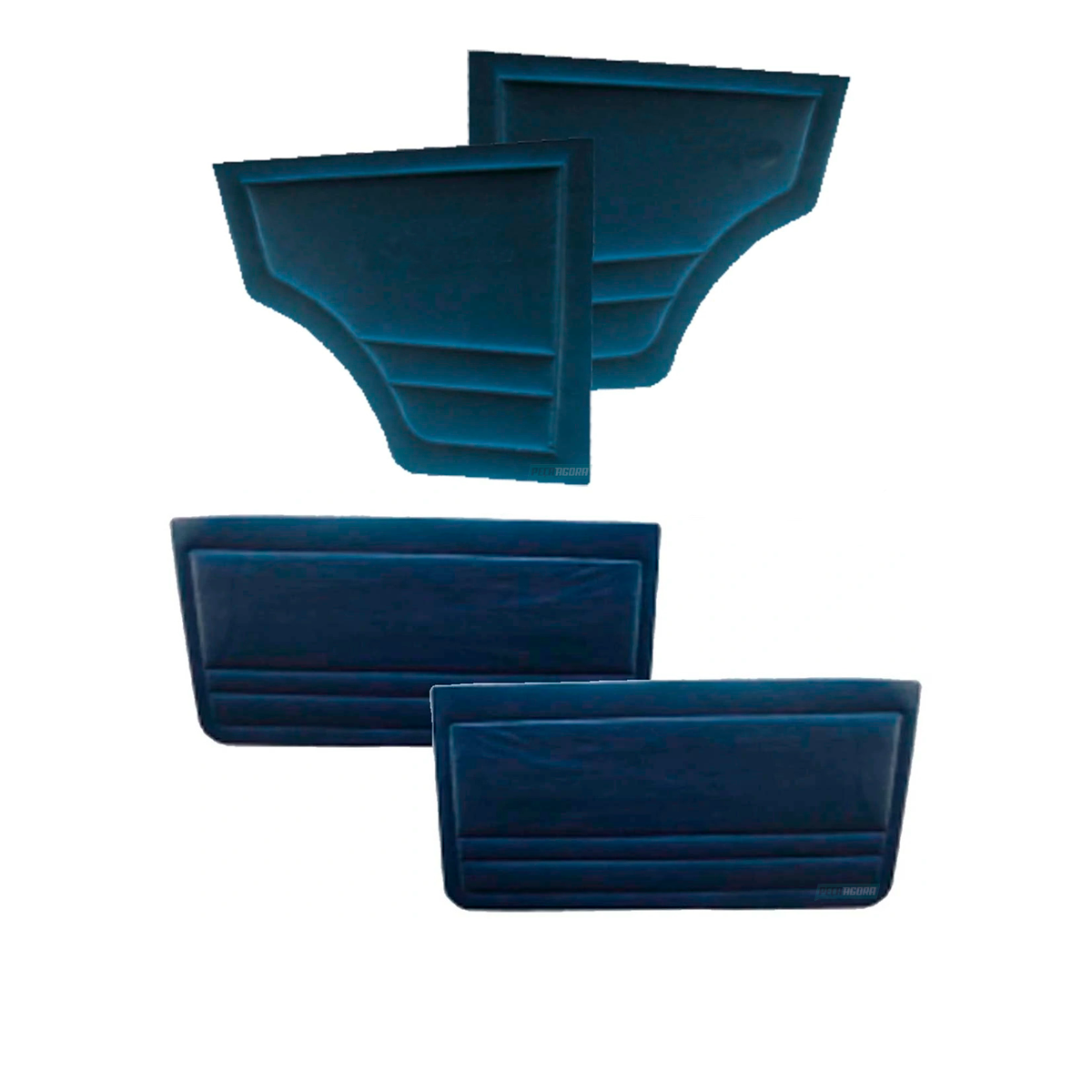 KIT FORRO PORTA DIANTEIRO LATERAL TRASEIRA UNO 2 PORTAS 84 A 2003 PRETO   (K.M45