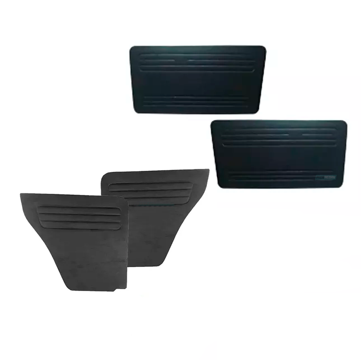 KIT FORRO PORTA E LATERAL TRASEIRA PRETO VW BRASILIA 73 A 77 (K.M310013-M310010)
