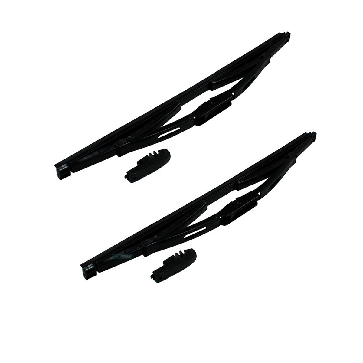 CAIXA 2 PALHETAS LIMPADOR PARABRISA 15POL 38CM UNIVERSAL GANCHO FINO  (CX.PALHET
