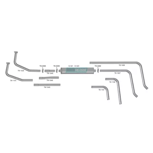 TUBO INTERMEDIARIO CURTO MB 1113 A 2217 ASPIRADO 2,5'' (3454927402)