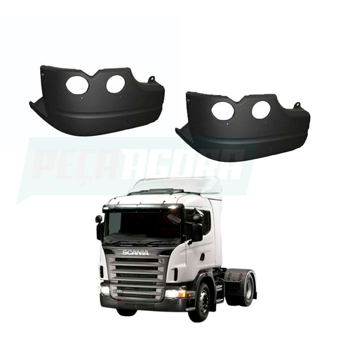 PONTEIRA PARACHOQUE DIREITO SCANIA SERIE 5 2007 A 2010 CABINE P G R (1431926,)