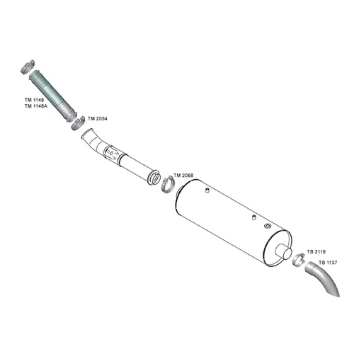 FLEXIVEL ESCAPAMENTO 3POL INOX VW 5150 8160 9160 10160 EURO 5 (2R2253101A-TM1148