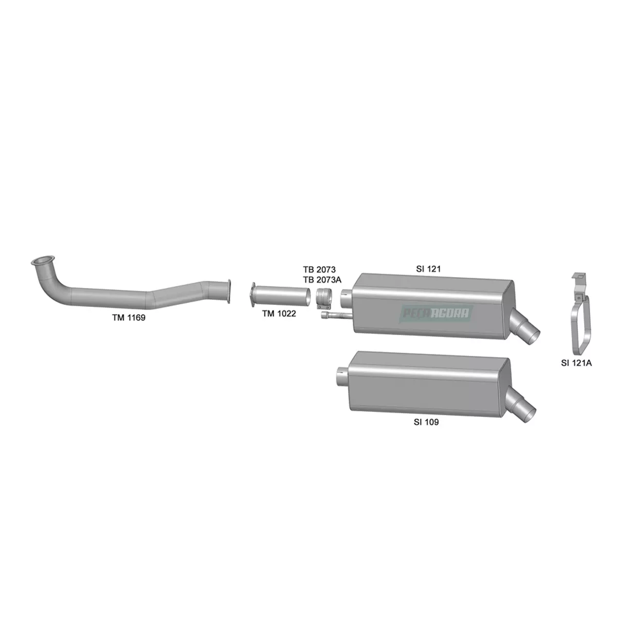 TUBO SAIDA MOTOR FORD CAMINHAO CARGO 4432E 5032E (6C455246AA.)