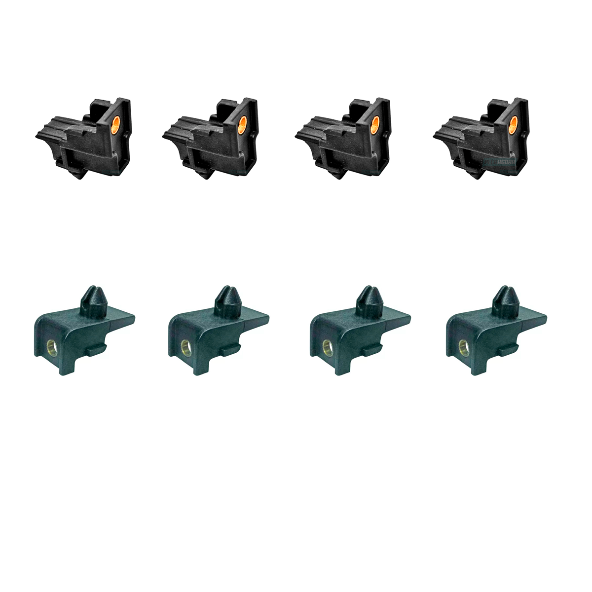 KIT 4 SUPORTE FIXA FAROL INFERIOR 4 SUPORTE FIXA FAROL SUPERIOR MB AXOR 2035 204