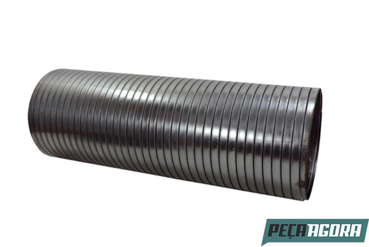 TUBO FLEXIVEL ESCAPAMENTO 3.1/2''X300MM INOX MB 1620 1622 1728 2423K ATEGO 1723 