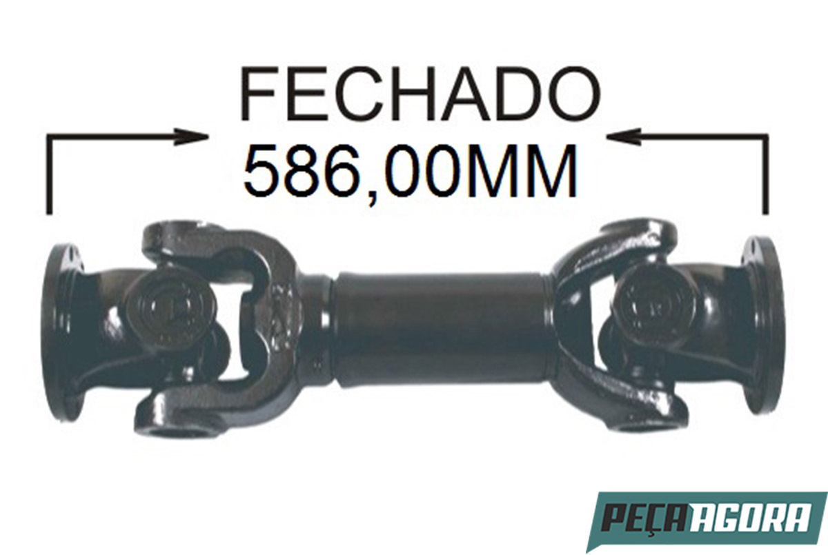 CARDAN COMPLETO TRASEIRO 586MM MERCEDES O 370/ O 371 ONIBUS  (64741001X)