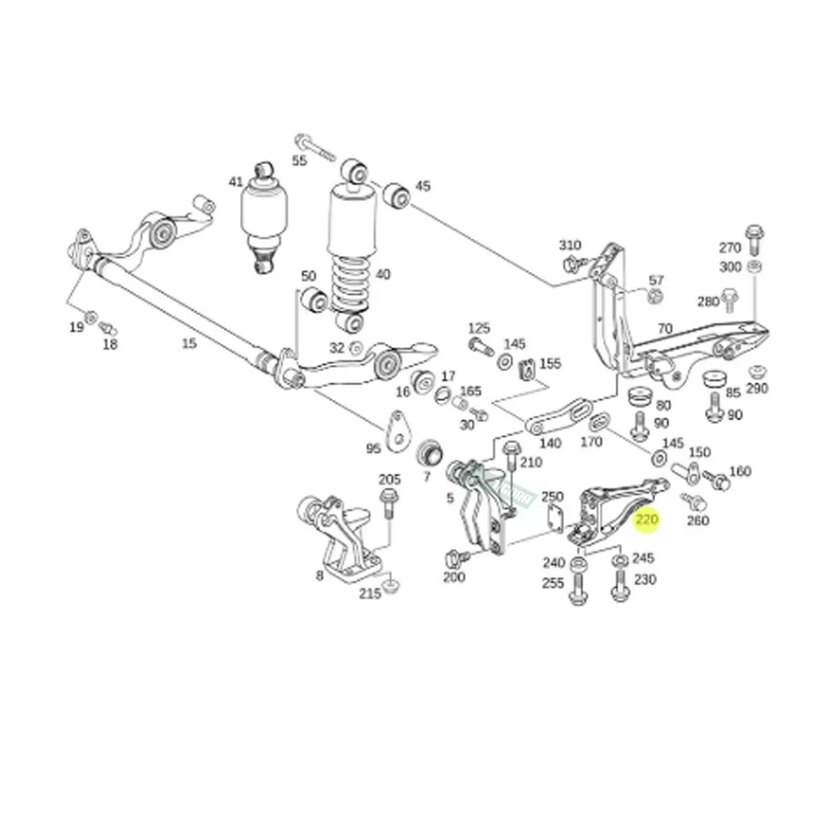 CONSOLE ITERMEDIARIO DIREITO MB 1938 LS 2003 E 2005 ACTROS 4844K ANO 2008 AXOR 2