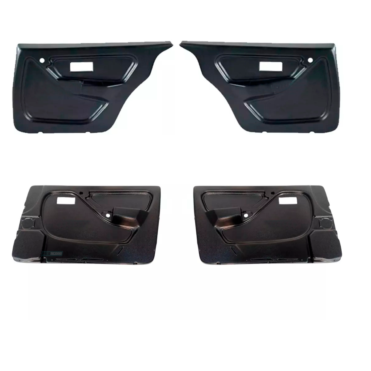 KIT FORRO PORTA DIANTEIRAS TRASEIRAS MONZA TUBARAO 4 PORTAS 91 A 97 PRETO SEM PU