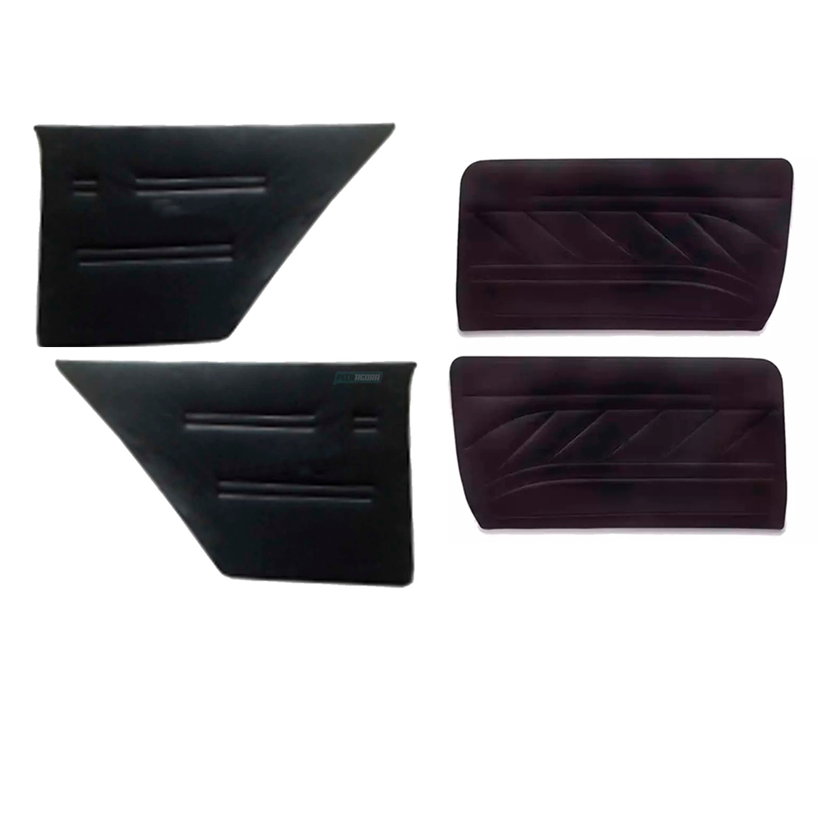 KIT FORROS PORTA + LATERAIS TRASEIRAS PRETO PASSAT 3 PORTAS 74 A 78 (K.M315016-M