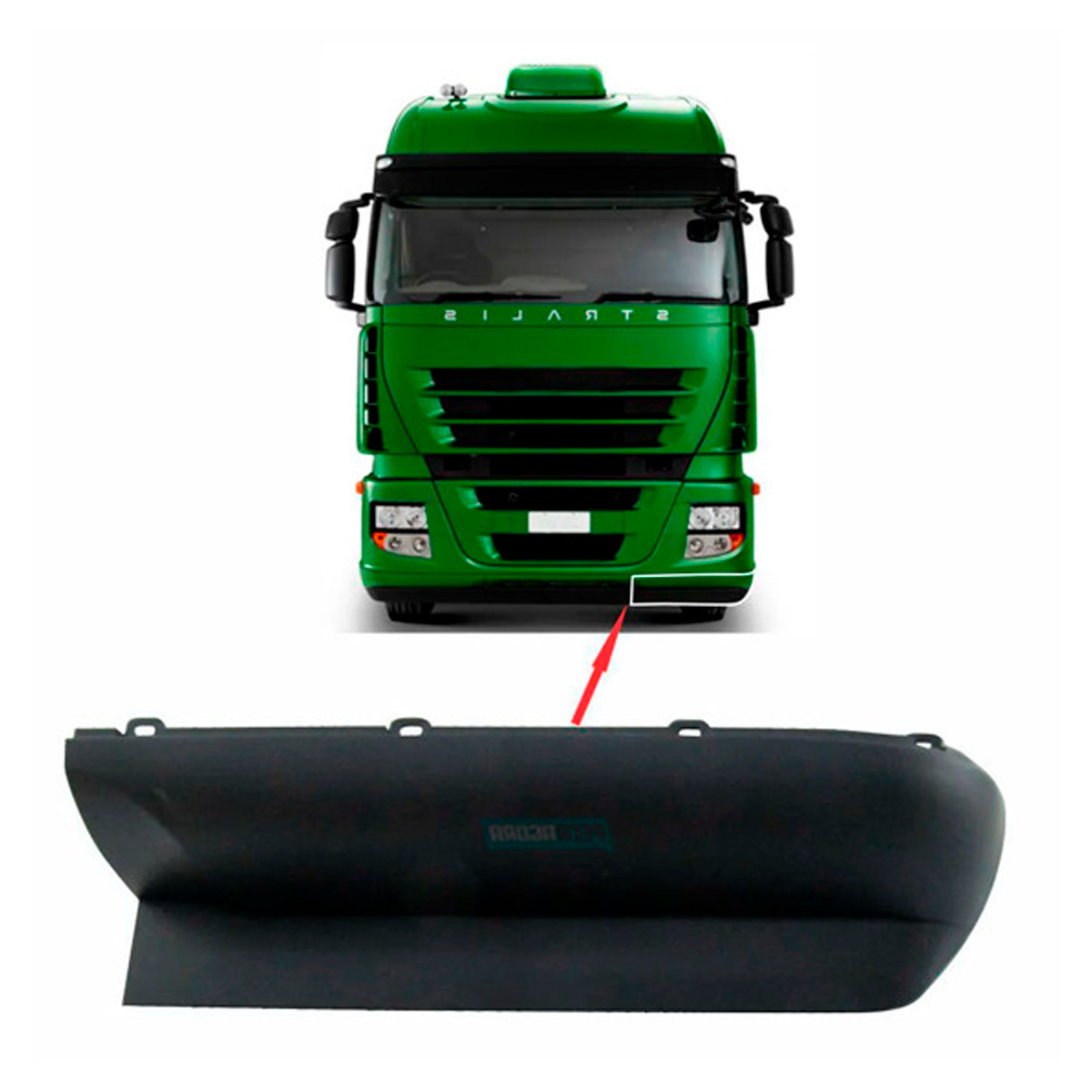 ACABAMENTO INFERIOR PARACHOQUE IVECO STRALIS APOS 2008  (V.504190781_-504190780.